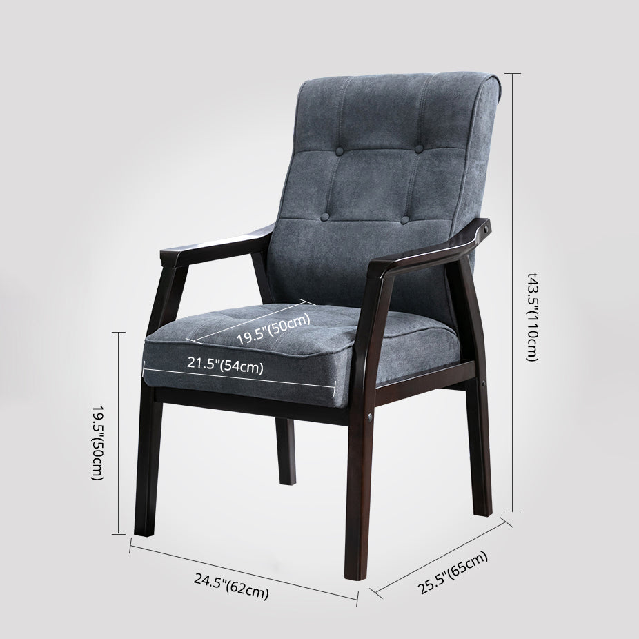 Chaise de salle à manger de cuisine traditionnelle, chaise d'appoint à dossier solide avec pieds en bois