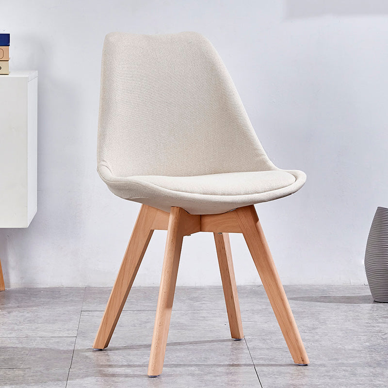 Sedia sala da pranzo in stile contemporaneo sedia solida senza bracciole per cucina