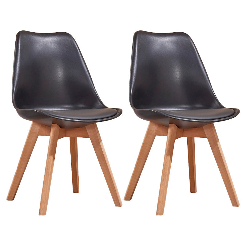 Sedia sala da pranzo in stile contemporaneo sedia solida senza bracciole per cucina