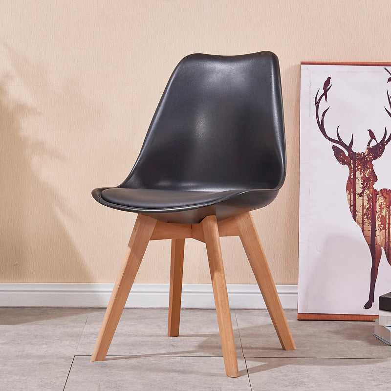 Sedia sala da pranzo in stile contemporaneo sedia solida senza bracciole per cucina