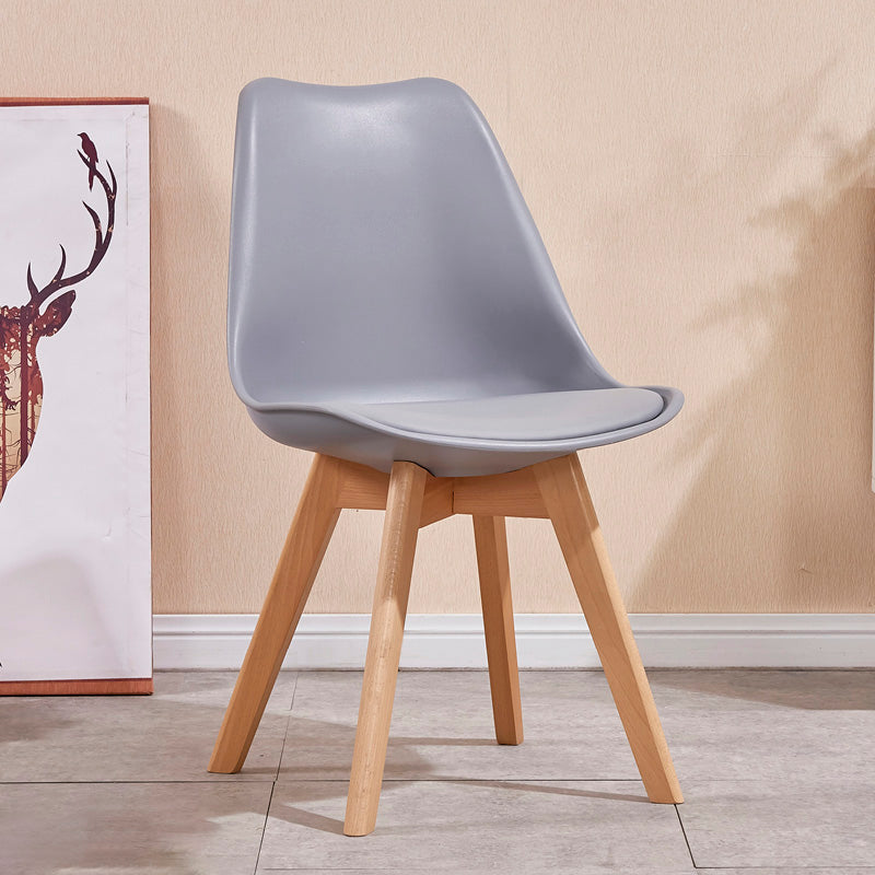 Sedia sala da pranzo in stile contemporaneo sedia solida senza bracciole per cucina