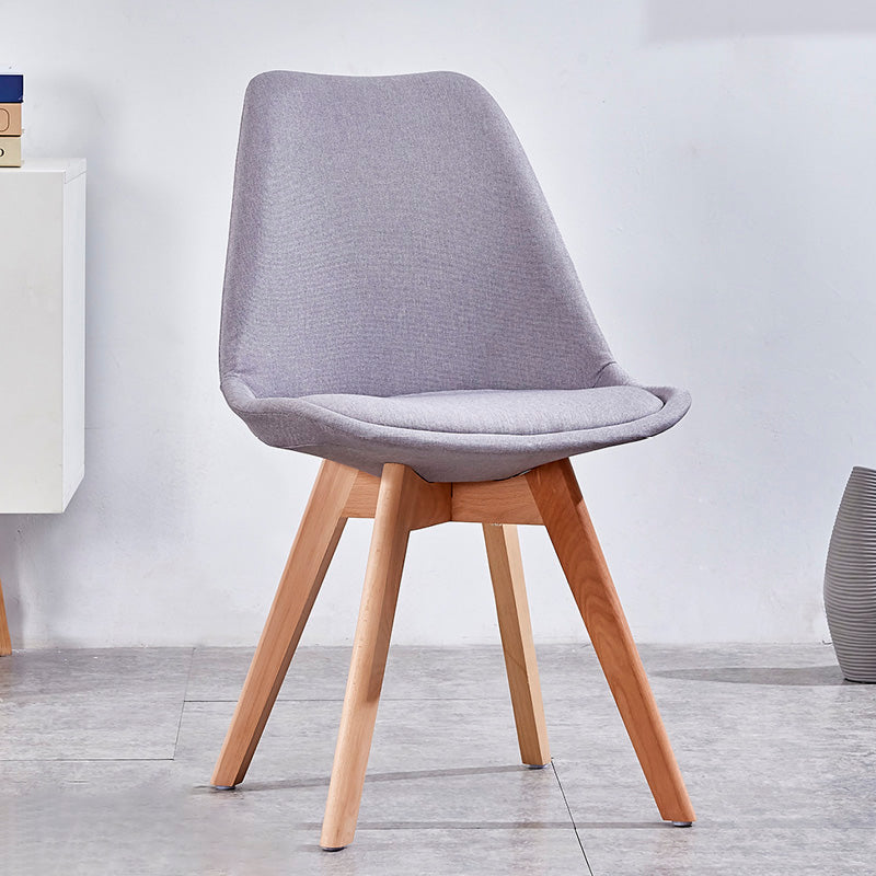 Sedia sala da pranzo in stile contemporaneo sedia solida senza bracciole per cucina