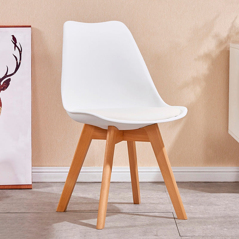 Sedia sala da pranzo in stile contemporaneo sedia solida senza bracciole per cucina