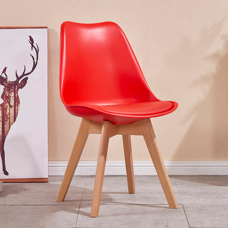 Sedia sala da pranzo in stile contemporaneo sedia solida senza bracciole per cucina