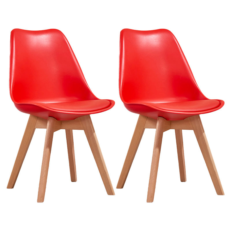 Sedia sala da pranzo in stile contemporaneo sedia solida senza bracciole per cucina