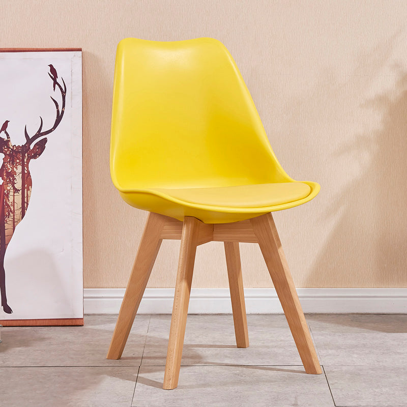 Sedia sala da pranzo in stile contemporaneo sedia solida senza bracciole per cucina