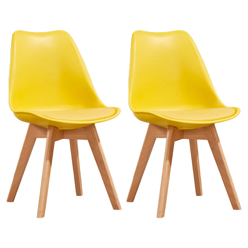 Sedia sala da pranzo in stile contemporaneo sedia solida senza bracciole per cucina