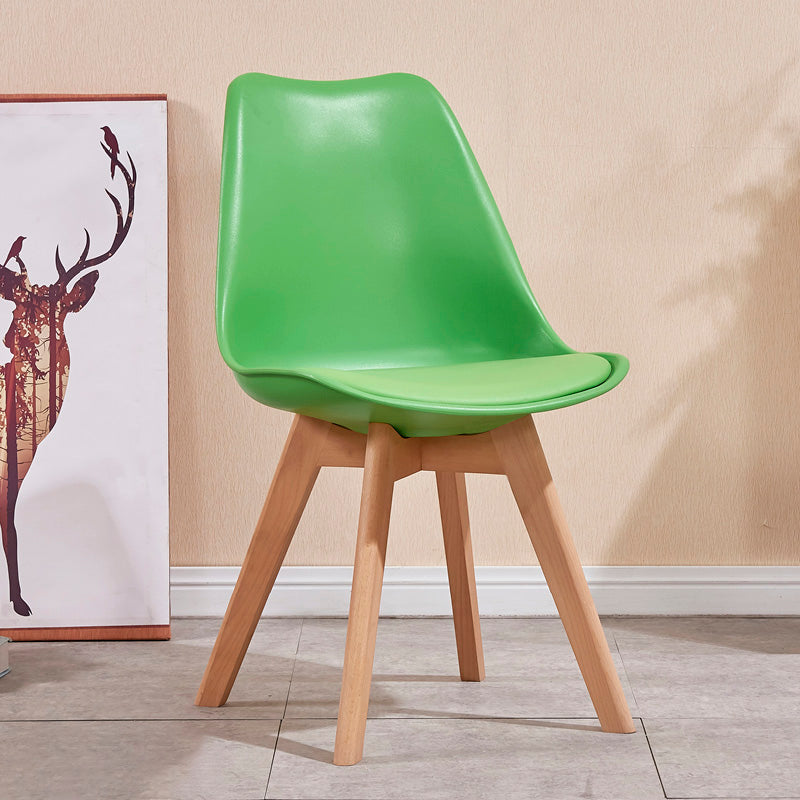 Sedia sala da pranzo in stile contemporaneo sedia solida senza bracciole per cucina