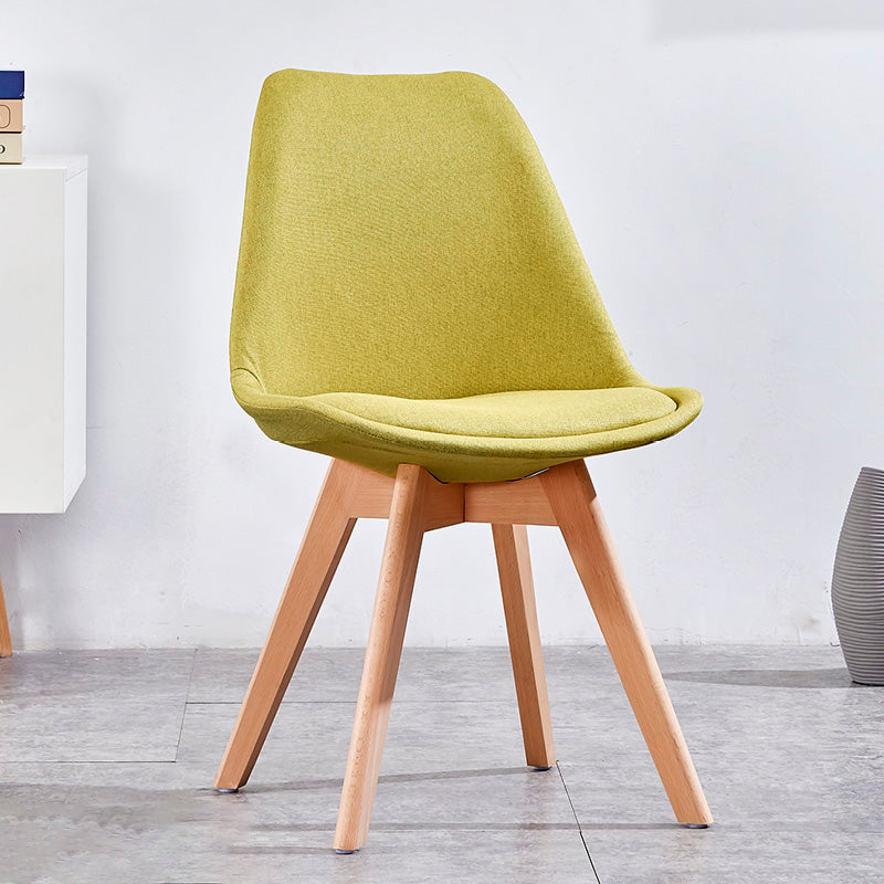 Sedia sala da pranzo in stile contemporaneo sedia solida senza bracciole per cucina