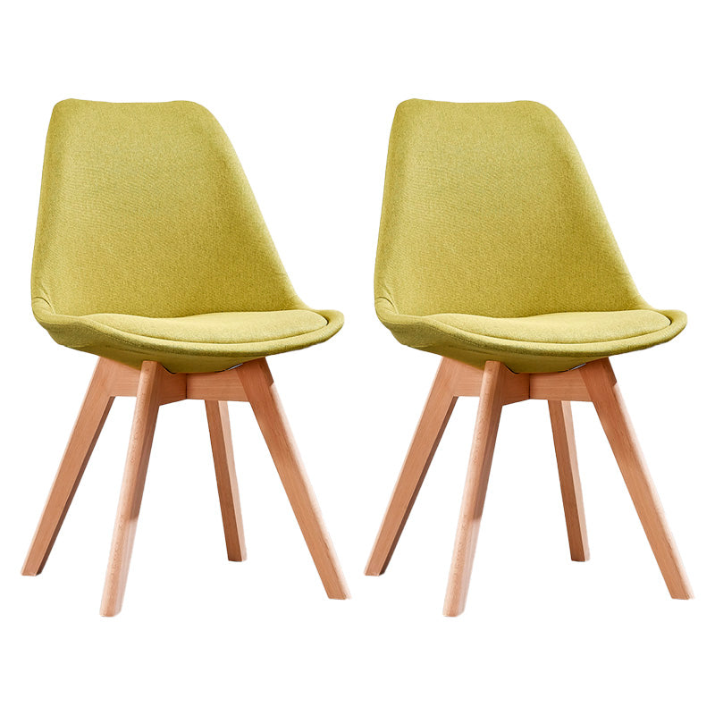 Sedia sala da pranzo in stile contemporaneo sedia solida senza bracciole per cucina