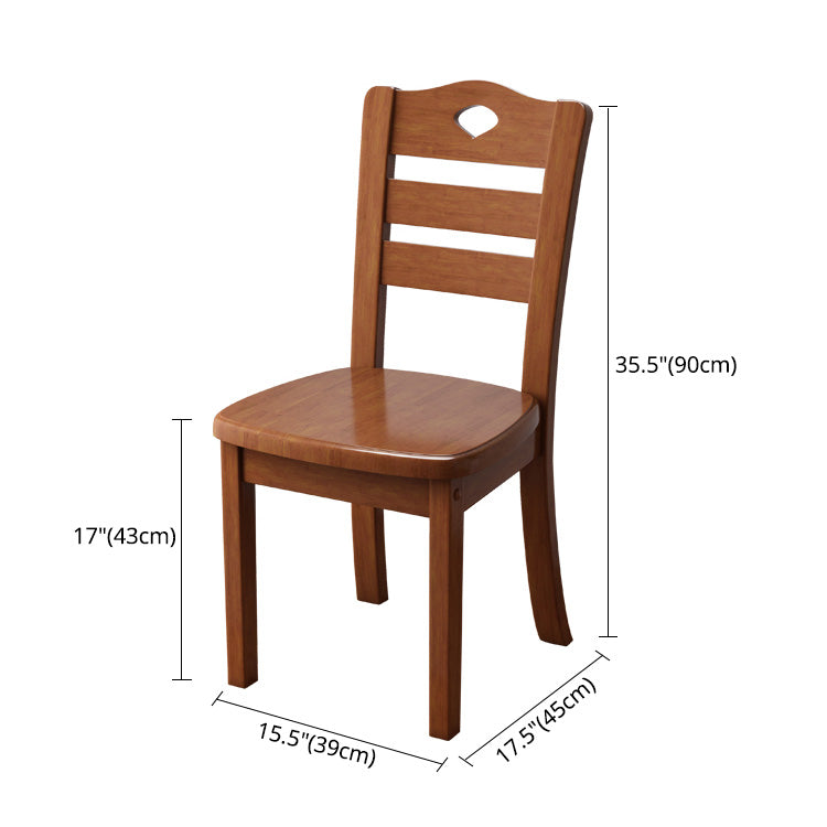 Chaise d'appoint contemporaine en bois, sans accoudoirs, avec dossier en échelle, pour usage domestique