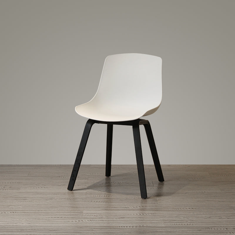 Sedie sala da pranzo in stile contemporaneo sedia solida a bracciole con gambe in legno