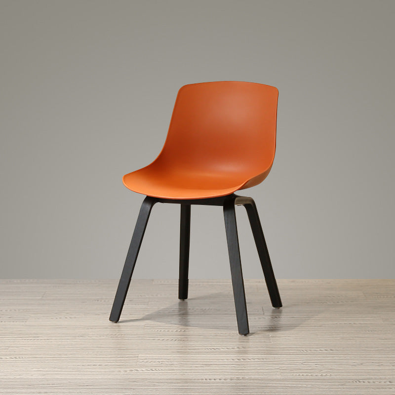 Sedie sala da pranzo in stile contemporaneo sedia solida a bracciole con gambe in legno