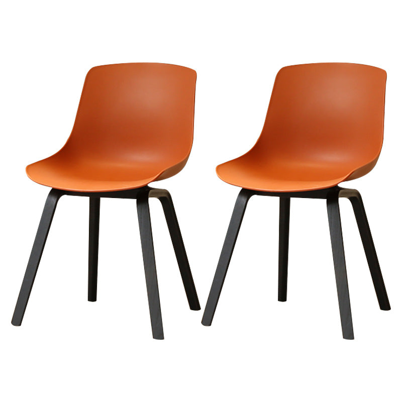 Sedie sala da pranzo in stile contemporaneo sedia solida a bracciole con gambe in legno