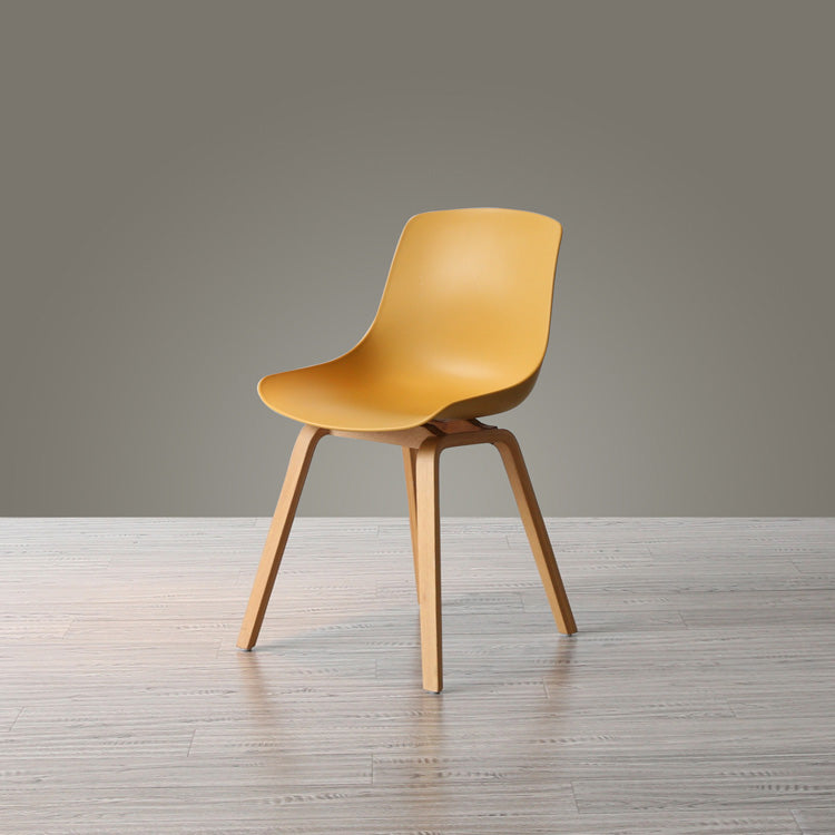 Sedie sala da pranzo in stile contemporaneo sedia solida a bracciole con gambe in legno