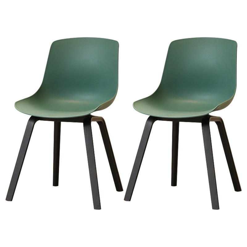 Sedie sala da pranzo in stile contemporaneo sedia solida a bracciole con gambe in legno