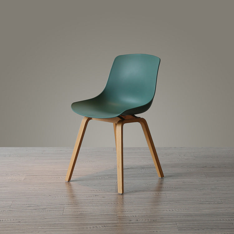 Sedie sala da pranzo in stile contemporaneo sedia solida a bracciole con gambe in legno