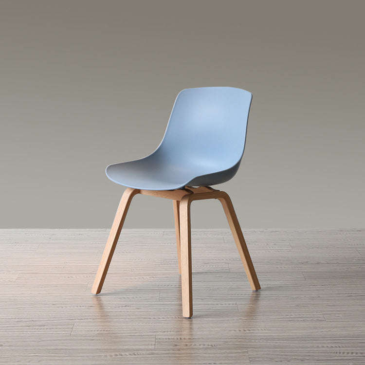 Sedie sala da pranzo in stile contemporaneo sedia solida a bracciole con gambe in legno