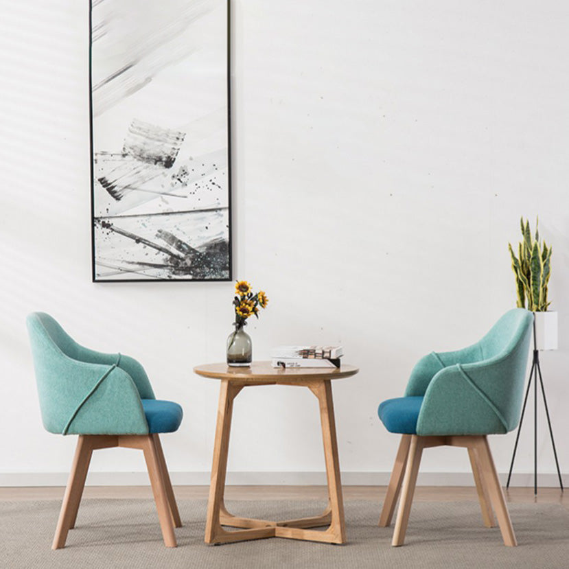 Chaise de salle à manger en bois massif de Style nordique, fauteuil rembourré pour usage domestique