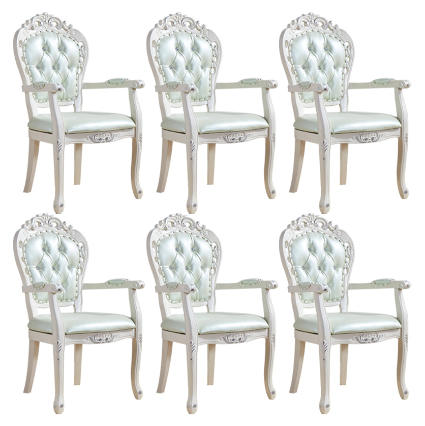Upholstered European Style Dining Arm Chair Open Dining Chair for Restaurant