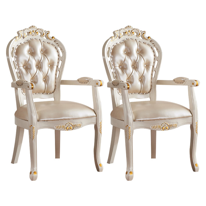 Upholstered European Style Dining Arm Chair Open Dining Chair for Restaurant