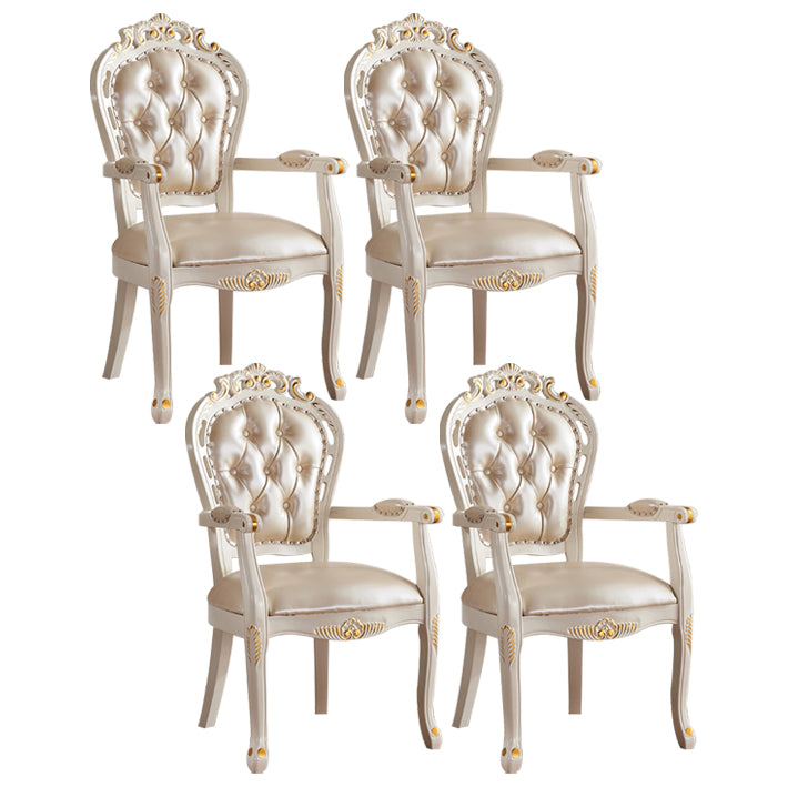 Upholstered European Style Dining Arm Chair Open Dining Chair for Restaurant