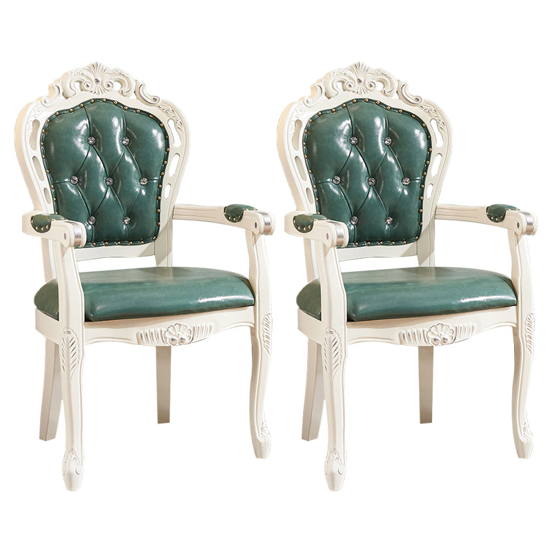 Upholstered European Style Dining Arm Chair Open Dining Chair for Restaurant