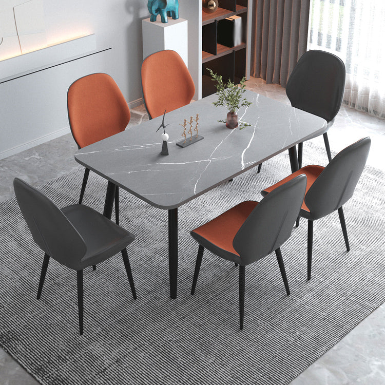 Chaise contemporaine en métal intérieur-extérieur, chaise d'appoint sans accoudoirs à oreilles
