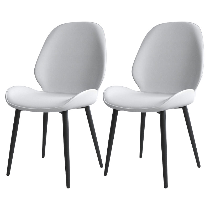 Chaise contemporaine en métal intérieur-extérieur, chaise d'appoint sans accoudoirs à oreilles