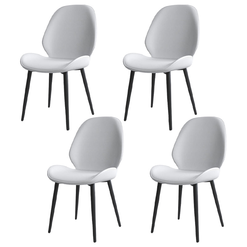 Chaise contemporaine en métal intérieur-extérieur, chaise d'appoint sans accoudoirs à oreilles