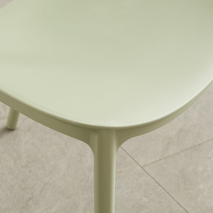 Stackable Plastic Armless Dining Chairs Indoor Scandinavian Side Chair