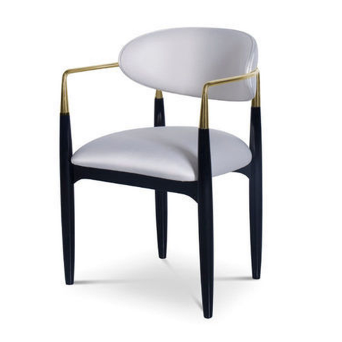 Chaise de salle à manger de salle à manger à manger en métal contemporain pour la cuisine