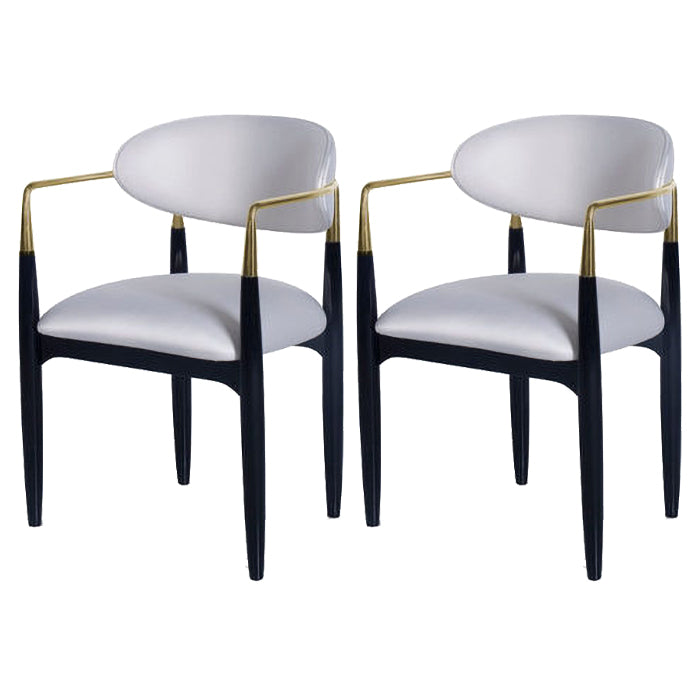 Chaise de salle à manger de salle à manger à manger en métal contemporain pour la cuisine