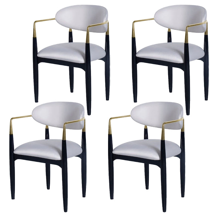 Chaise de salle à manger de salle à manger à manger en métal contemporain pour la cuisine