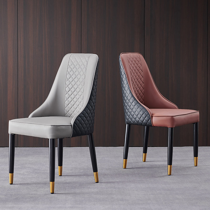 Scandinavian Style Wood Dining Chairs Dining Room Armless Parsons Chair