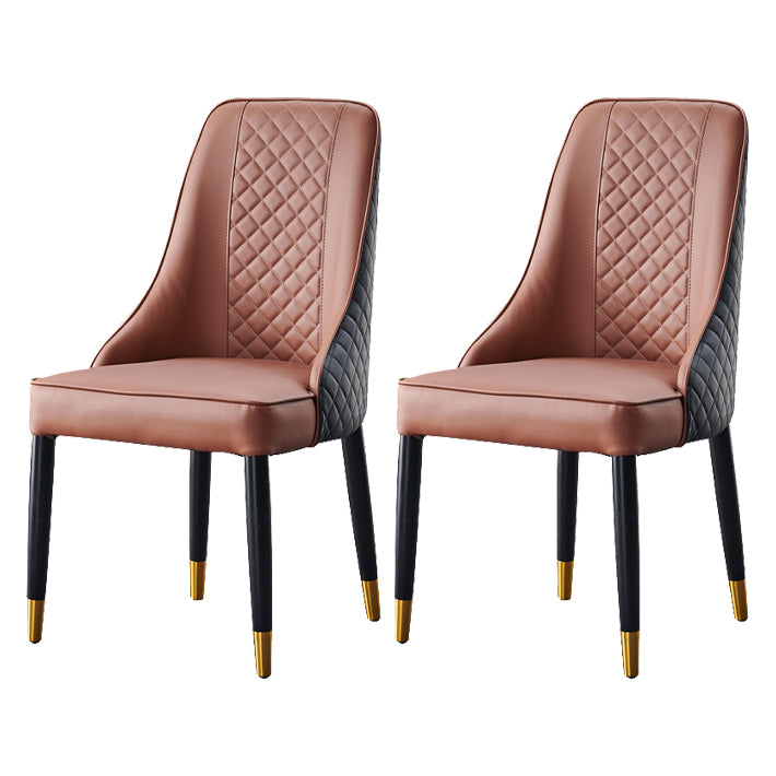 Scandinavian Style Wood Dining Chairs Dining Room Armless Parsons Chair