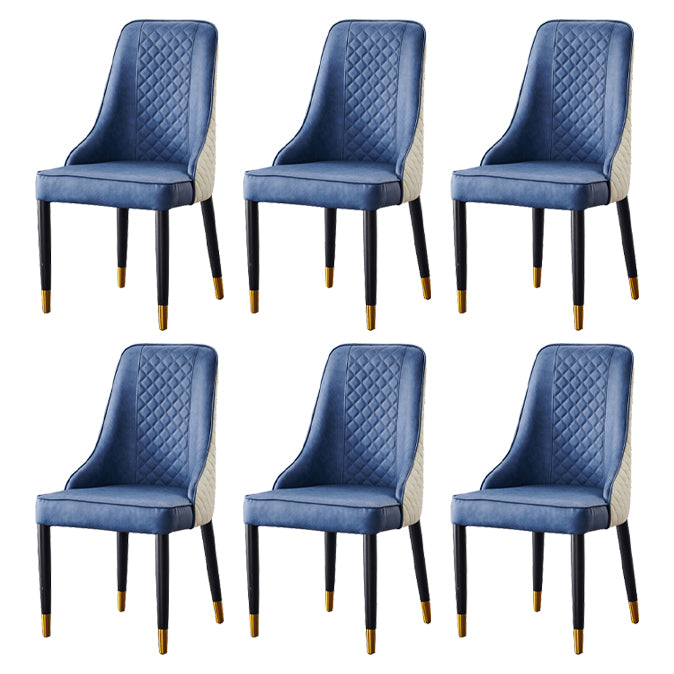 Scandinavian Style Wood Dining Chairs Dining Room Armless Parsons Chair
