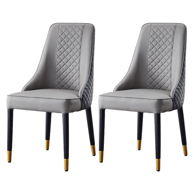 Scandinavian Style Wood Dining Chairs Dining Room Armless Parsons Chair