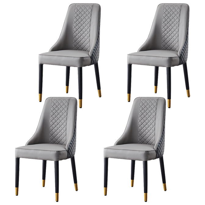Scandinavian Style Wood Dining Chairs Dining Room Armless Parsons Chair