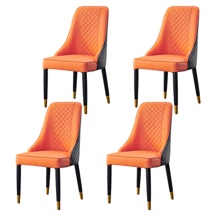 Scandinavian Style Wood Dining Chairs Dining Room Armless Parsons Chair