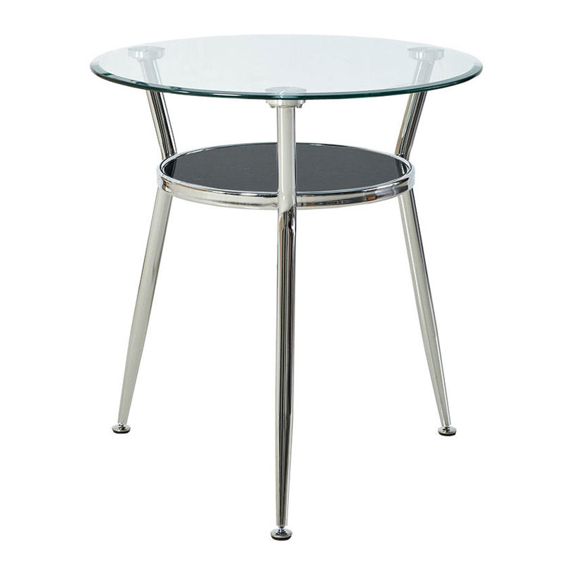 Moderner runder Esszimmertisch Temperierter Glas mit 3 Beinen für Esszimmer