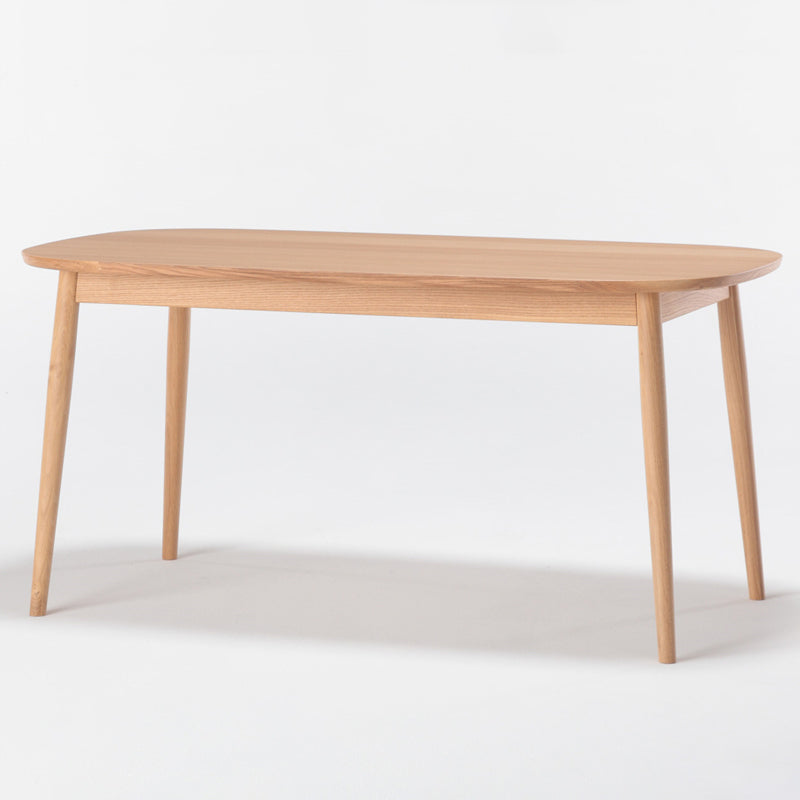 Simplicity Kitchen Solid Wood Dining Table Oval Shape Dining Table with 4 Legs Base