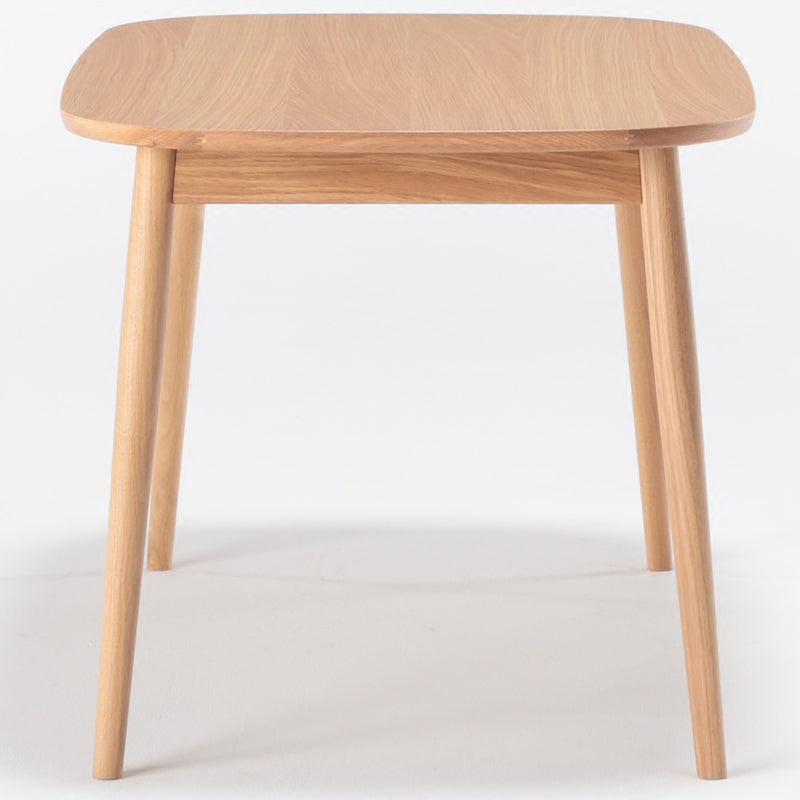 Simplicity Kitchen Solid Wood Dining Table Oval Shape Dining Table with 4 Legs Base