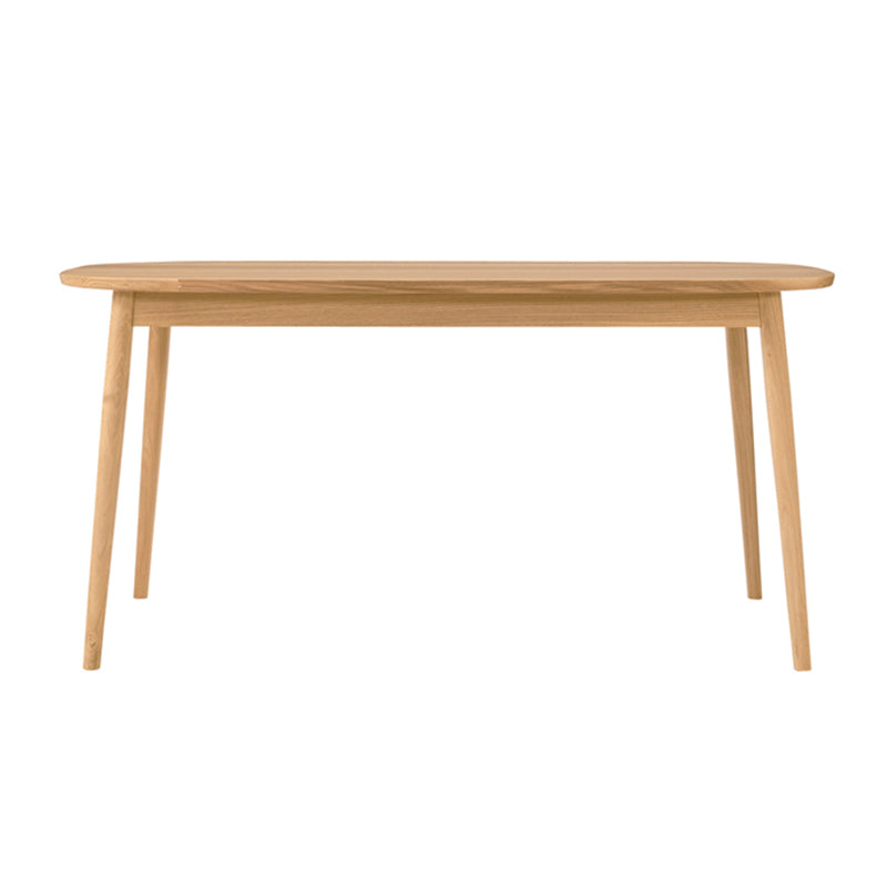 Simplicity Kitchen Solid Wood Dining Table Oval Shape Dining Table with 4 Legs Base
