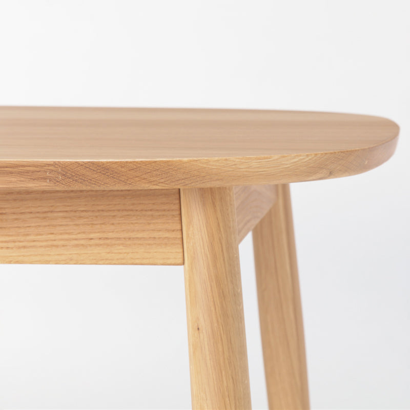 Simplicity Kitchen Solid Wood Dining Table Oval Shape Dining Table with 4 Legs Base