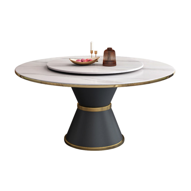 Table à manger en pierre entrée en métal moderne en métal pour cuisine et salle à manger