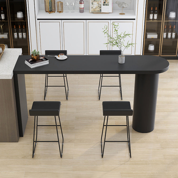 Eigentijdse eettafel dennen vaste houten tafel met dubbele voetstuk voor eetkamer