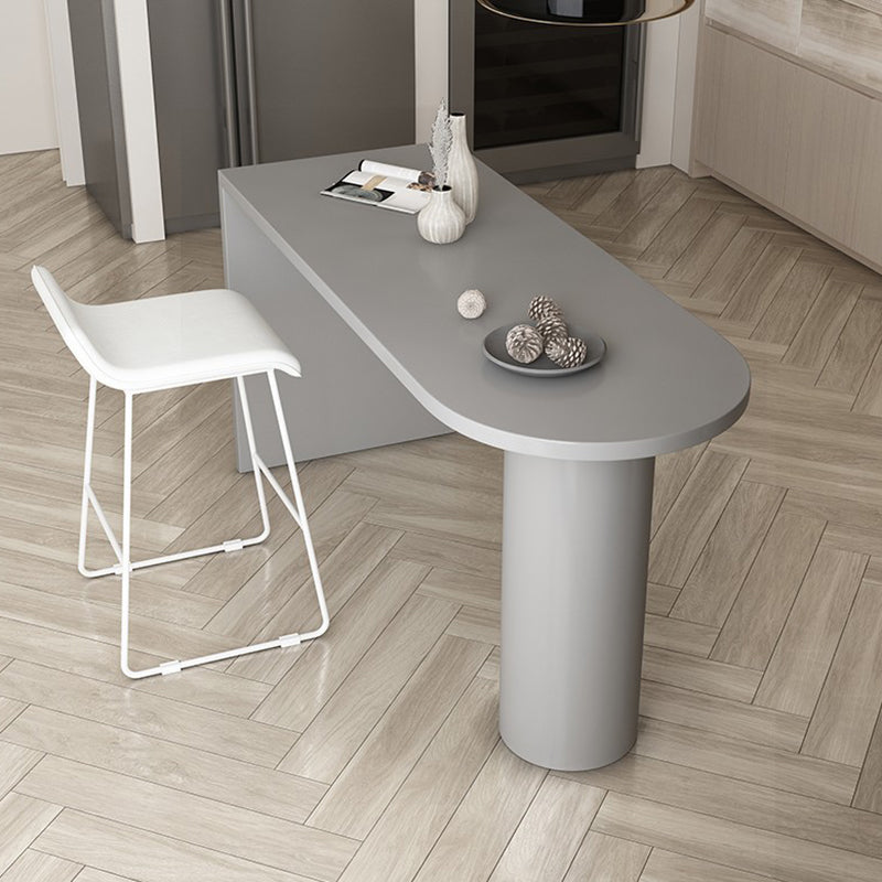 Eigentijdse eettafel dennen vaste houten tafel met dubbele voetstuk voor eetkamer