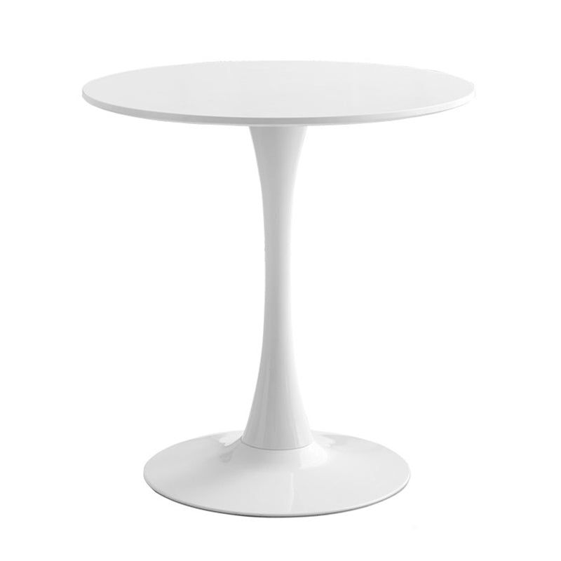 Eenvoudige stijl huis vaste houten eettafel ronde vormtafel met tulpbasis