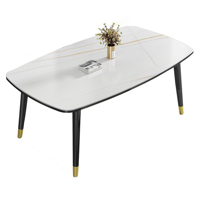 Modern Sintered Stone Standard Dining Table Rectangle Shape Dining Table for Kitchen